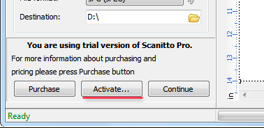 Main window of Scanitto Pro